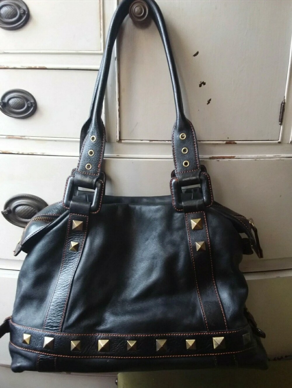 Maxx NY vintage black leather bag